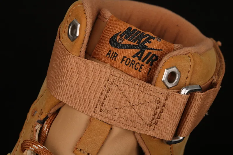 All categories Nk Air Force 1 Air Force series Nk Air Force 1 High J version Nk Air Force 1 High '07 2019 new version of wheat color Air Force One high-top sneakers CJ9178-200